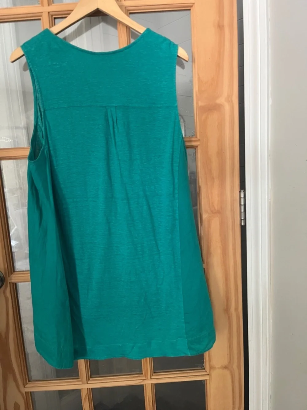 J Jill Tunic  100% Linen sleeveless oversized loose fit sz XL teal